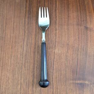 Denby Langley Samarkand Dinner Fork Brown Ceramic Handle Stainless Steel Retro